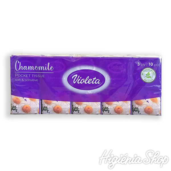 Soft & Sensitive Papírzsebkendő 10x10 db - Kamillás