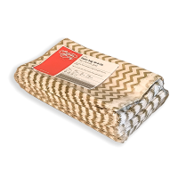 BontaBag 1 kg-os papírtasak antik arany cikk-cakk design mintával - 200 db