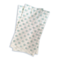 BontaBag 1 kg-os fehér papírtasak mentazöld pöttyös design mintával - 100 db