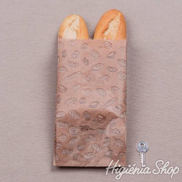 BontaBag 1 kg-os barna sütőipari papírzacskó péksüti mintával - 2000 db