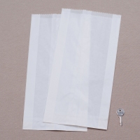 BontaBag 1,5 kg-os fehér hosszú sütőipari papírzacskó - 1000 db