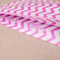 BontaBag 1 kg-os papírtasak lila cikk-cakk design mintával - 200 db